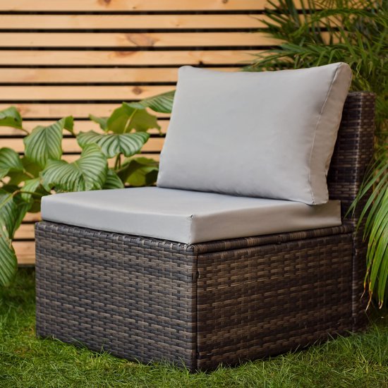 Ibenzoa® Grijs waterafstotend tuinkussen voor comfortabele en buitenmeubelen