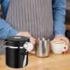 Ibenzoa® Luchtdichte roestvrijstalen opslagcontainer voor koffiebonen en specerijen
