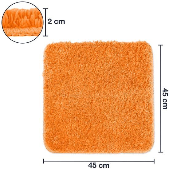 Ibenzoa® Comfortabele en Veilige Antislip Badmat in Oranje voor Moderne Badkamers