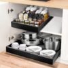 Ibenzoa® Uittrekbare en verstelbare keukenlade-organizer voor optimale kastindeling