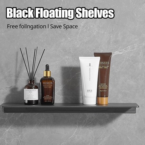 Ibenzoa® Set van twee metalen wandplanken voor stijlvolle en functionele opbergruimte