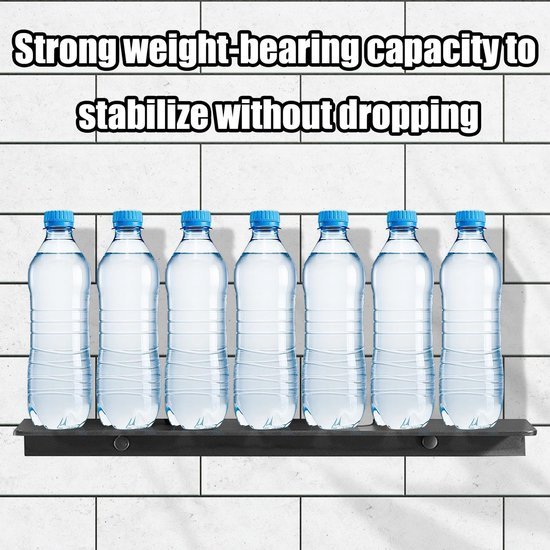 Ibenzoa® Set van twee metalen wandplanken voor stijlvolle en functionele opbergruimte