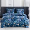 Ibenzoa® Comfortabel en stijlvol beddengoedset met bloemenpatroon voor een rustgevende slaap