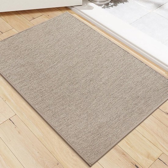Ibenzoa® Absorberende en antislip deurmat voor binnen- en buitengebruik, khaki Ibenzoa® Absorberende en antislip deurmat voor binnen- en buitengebruik, khaki