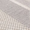 Ibenzoa® Waterbestendig grijs gestreept tapijt voor binnen en buitengebruik