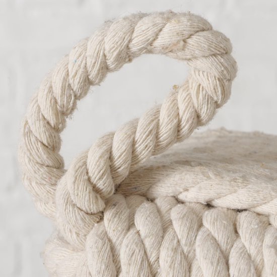 Ibenzoa® Zwaar gebreide deurstopper met lus voor diverse toepassingen binnenshuis