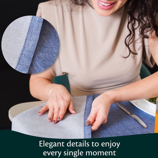 Ibenzoa® Weerbestendig blauw tafelkleed voor buiten van 80x80 cm voor tuingebruik Ibenzoa® Weerbestendig blauw tafelkleed voor buiten van 80x80 cm voor tuingebruik