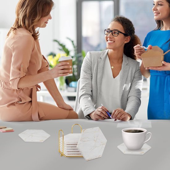 Unyqoos® Stijlvolle onderzetters set met voor 8 stuks