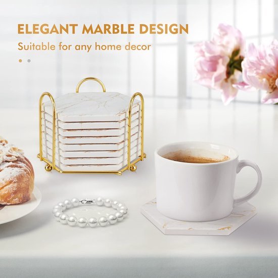 Unyqoos® Stijlvolle onderzetters set met voor 8 stuks