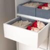 Ibenzoa® Set van twee opvouwbare lade-organizers voor efficiënte kastindeling
