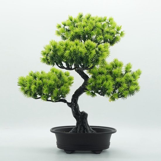 Ibenzoa® Levensechte kunstbonsai van 34 cm voor stijlvolle interieurdecoratie