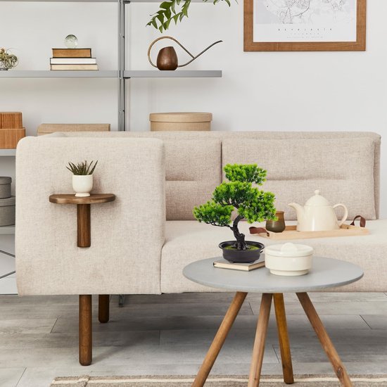 Ibenzoa® Levensechte kunstbonsai van 34 cm voor stijlvolle interieurdecoratie