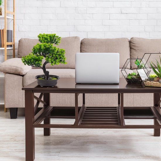 Ibenzoa® Levensechte kunstbonsai van 34 cm voor stijlvolle interieurdecoratie