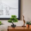 Ibenzoa® Levensechte kunstbonsai van 34 cm voor stijlvolle interieurdecoratie