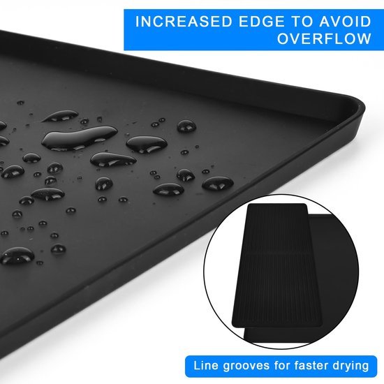 Ibenzoa® Siliconen Druipmat voor Koffiezetapparaat en Keukengebruik 40x60cm