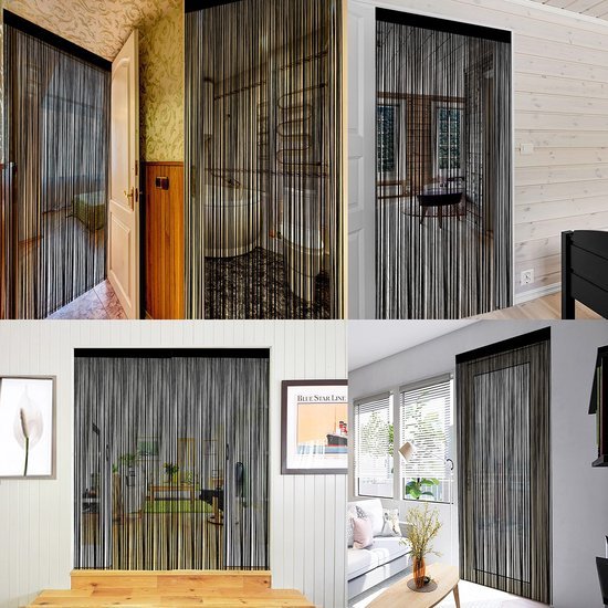 Ibenzoa® Decoratief vliegengordijn voor insectenbescherming en ruimteverdeling