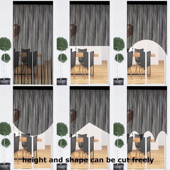 Ibenzoa® Decoratief vliegengordijn voor insectenbescherming en ruimteverdeling