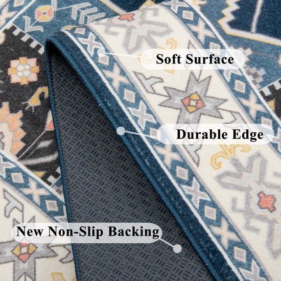 Ibenzoa® Rechthoekige antislip vloerbeschermer voor bureaustoelen en gamingruimtes