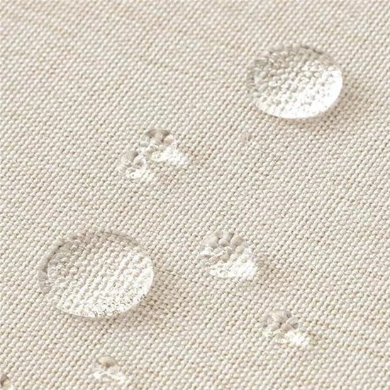 Ibenzoa® Waterdichte beige douchegordijn met elegante afwerking voor badkamer Ibenzoa® Waterdichte beige douchegordijn met elegante afwerking voor badkamer