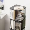 Ibenzoa® Draaibare en ruimtebesparende boekenkast met vier niveaus voor elk interieur