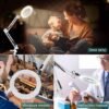 Ibenzoa® Verstelbare LED Vergrootlamp met Klem en Standaard voor Diverse Toepassingen
