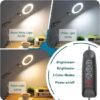 Ibenzoa® Verstelbare LED Vergrootlamp met Klem en Standaard voor Diverse Toepassingen