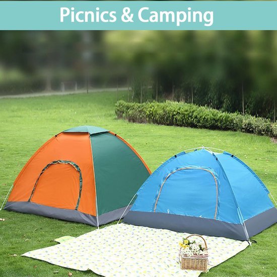 Ibenzoa® Automatische pop-up tent voor twee personen ideaal voor kamperen en strand
