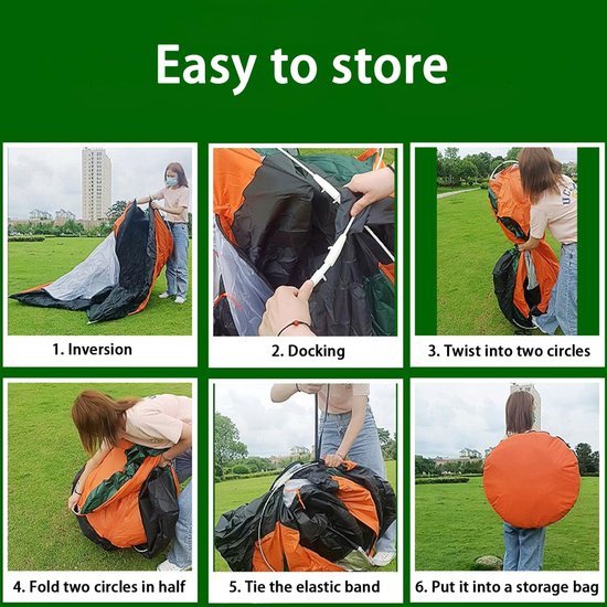 Ibenzoa® Automatische pop-up tent voor twee personen ideaal voor kamperen en strand