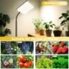 Ibenzoa® Verstelbare LED Plantenlamp met Timer en Dimbare Lichtniveaus voor Binnenplanten