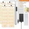 Ibenzoa® LED Plantenlampen Set van 4 met Volledig Spectrum en Timer voor Binnengebruik Ibenzoa® LED Plantenlampen Set van 4 met Volledig Spectrum en Timer voor Binnengebruik