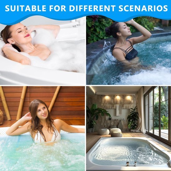 Ibenzoa® Volledig ergonomisch badkussen met antislip en comfortabele hoofdsteun