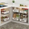 Ibenzoa® Telescopische schuifladen voor keukenkast, eenvoudig te installeren opbergsysteem