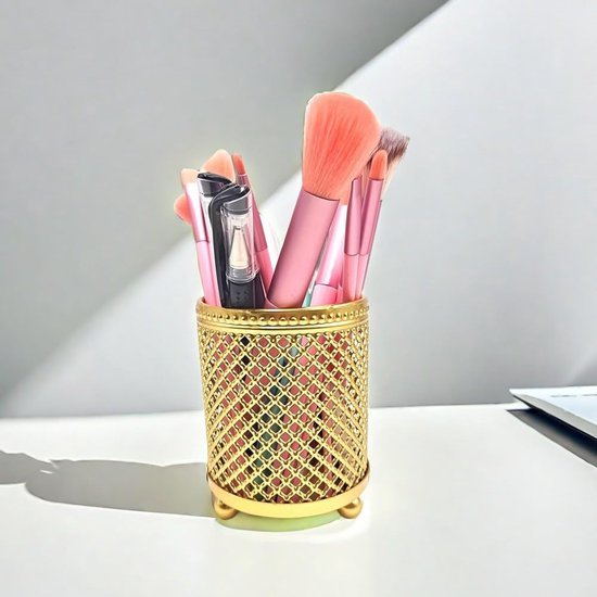 Ibenzoa® Ronde metalen pennenhouder voor efficiënt bureaugebruik en organisatie Ibenzoa® Ronde metalen pennenhouder voor efficiënt bureaugebruik en organisatie