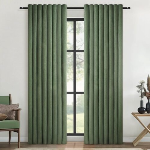 Ibenzoa® Moderne halftransparante gordijnen met oogjes voor diverse ruimtes