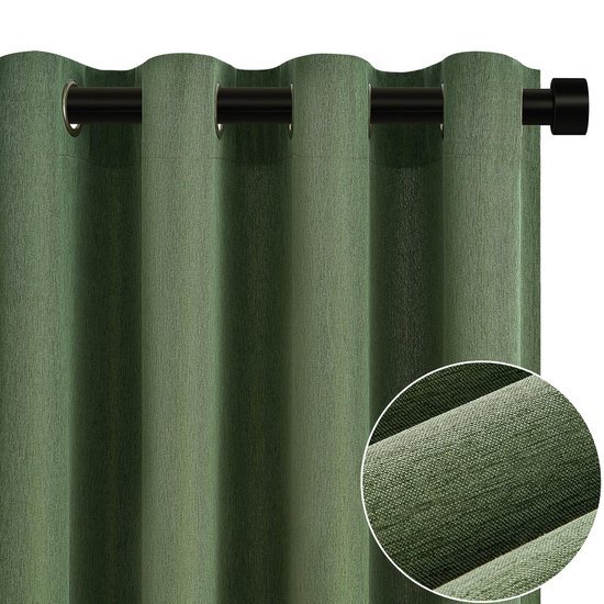 Ibenzoa® Moderne halftransparante gordijnen met oogjes voor diverse ruimtes