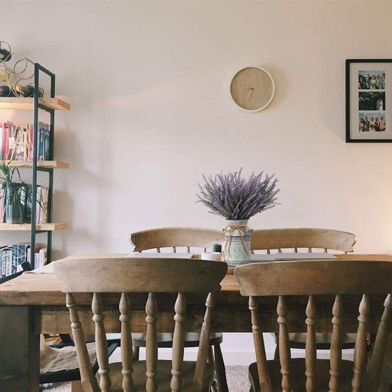 Ibenzoa® Rustieke lavendelbloemen met metalen vaas voor sfeervolle decoratie Ibenzoa® Rustieke lavendelbloemen met metalen vaas voor sfeervolle decoratie