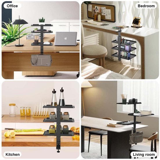 Ibenzoa® Praktische bureau-organizer met verstelbare klem voor efficiënte werkruimte Ibenzoa® Praktische bureau-organizer met verstelbare klem voor efficiënte werkruimte