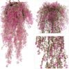 Ibenzoa® Set van 2 decoratieve hangende bloemen voor binnen en buiten gebruik Ibenzoa® Set van 2 decoratieve hangende bloemen voor binnen en buiten gebruik
