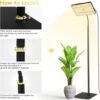 Ibenzoa® Verstelbare LED Plantenlamp met Timer en Dimbare Lichtniveaus voor Binnenplanten