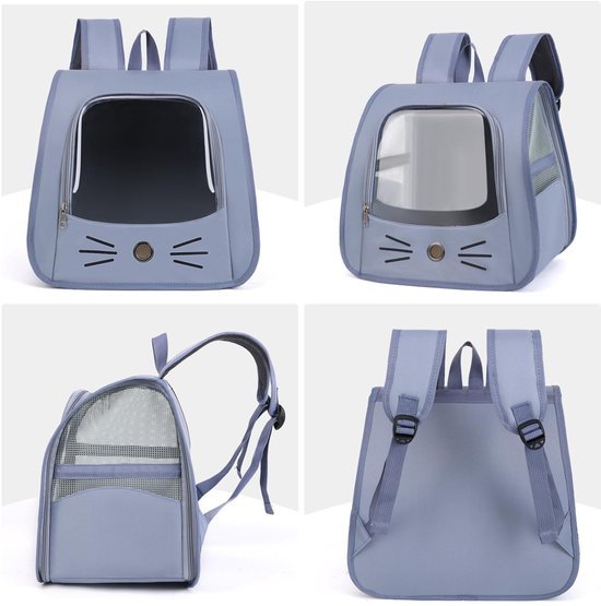 Ibenzoa® Draagbare en ademende rugzak voor kleine honden en katten tot 10 kg