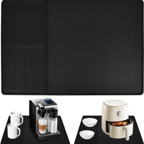Ibenzoa® Siliconen Druipmat voor Koffiezetapparaat en Keukengebruik 40x60cm