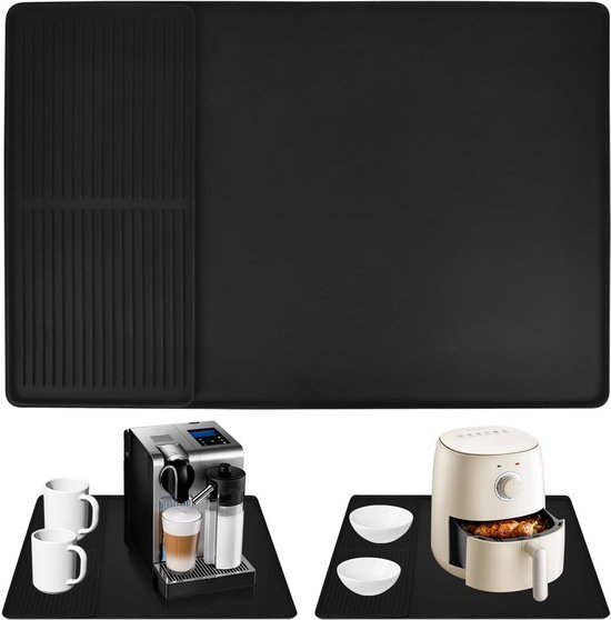 Ibenzoa® Siliconen Druipmat voor Koffiezetapparaat en Keukengebruik 40x60cm