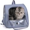 Ibenzoa® Draagbare en ademende rugzak voor kleine honden en katten tot 10 kg
