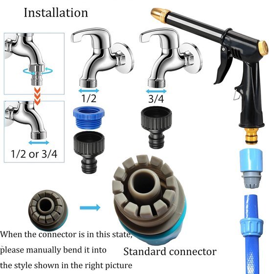 Ibenzoa® Flexibele en tuinslang van 10 meter voor veelzijdig gebruik