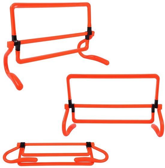 Unyqoos® Oranje set van 5 flexibele horden voor sportieve coördinatietraining
