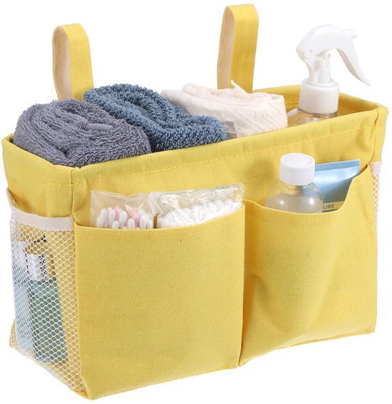 Ibenzoa® Praktische nachtkast organizer met meerdere zakken en verstelbare bevestiging