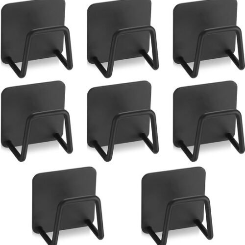 Ibenzoa® Set van 8 Zelfklevende Roestvrijstalen Sponshouders voor Keuken en Badkamer