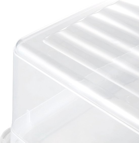 Ibenzoa® Transparante opbergbox met ventilatiefunctie voor schoenen en accessoires