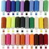 Ibenzoa® Set van 30 Kleurrijke Polyester Naaigarens voor Hand- en Machinaal Naaien