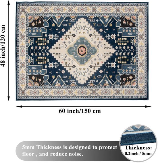 Ibenzoa® Rechthoekige antislip vloerbeschermer voor bureaustoelen en gamingruimtes